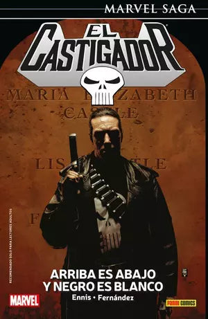 PREVENTA - MARVEL SAGA EL CASTIGADOR 5. ARRIBA ES ABAJO Y NEGRO ES BLANCO