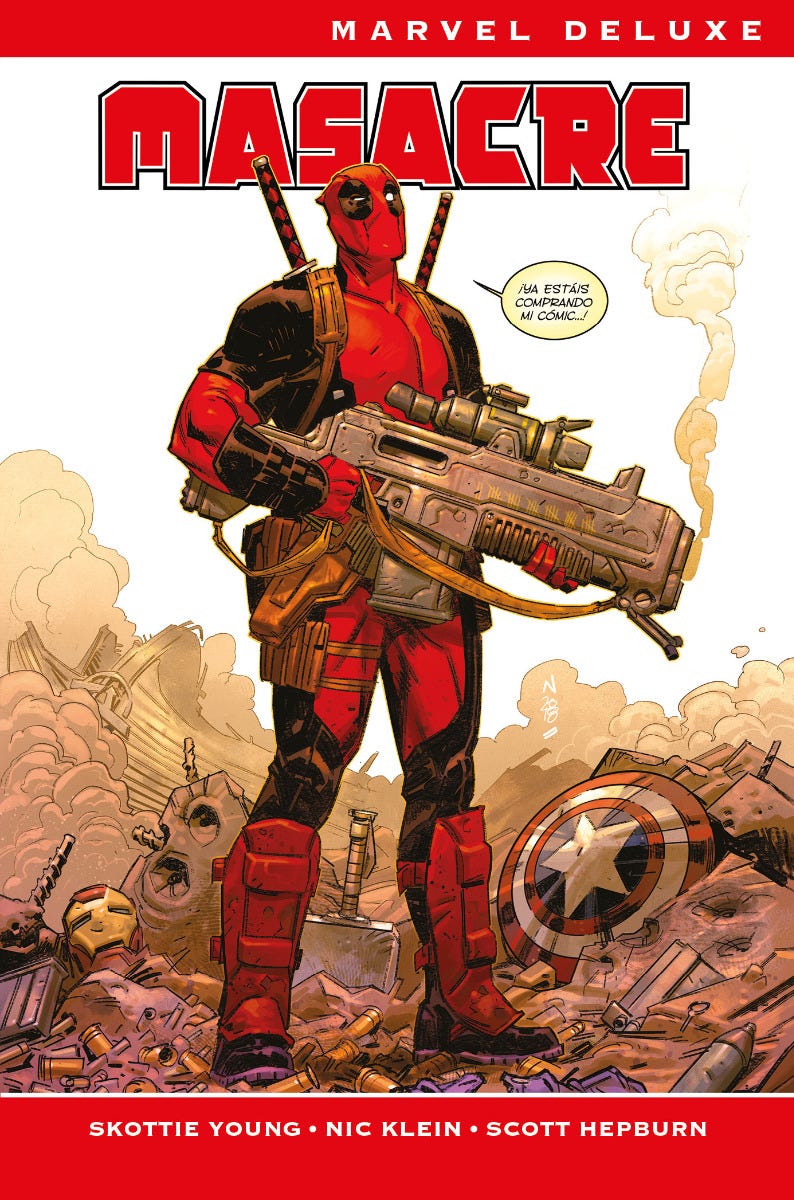PREVENTA - MARVEL DELUXE MASACRE DE SKOTTIE YOUNG Y NIC KLEIN. LA COLEC